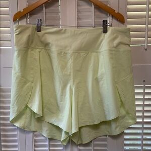 Athleta Women's Pastel Yellow Athletic Shorts